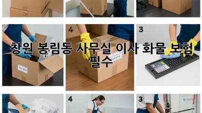 창원 봉림동 사무실 이사, 화물 보험 필수! 📦 #